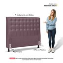 Ver imagem 3 de Cabeceira Cama Box Casal Queen Size Ciara 160cm Botonê com Frame Veludo Rosê - Desk Design