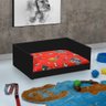 Cama Pet Mdf com Almofada - Jm3:preto/vermelho - 2