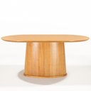 Ver imagem 5 de Mesa de Jantar 6 Lugares Orgânica Valência 180x100 cm M04 Mel - Lyam Decor