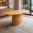 Ver imagem 1 de Mesa de Jantar 6 Lugares Orgânica Valência 180x100 cm M04 Mel - Lyam Decor