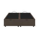 Ver imagem 4 de Base Cama Box Baú Casal King Size Veludo Marrom SkyBox