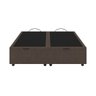 Base Cama Box Baú Casal King Size Veludo Marrom SkyBox - 4