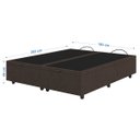 Ver imagem 2 de Base Cama Box Baú Casal King Size Veludo Marrom SkyBox