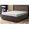 Base Cama Box Baú Casal King Size Veludo Marrom SkyBox - 1