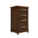 Ver imagem 2 de Gaveteiro 4 Gavetas - Corrediças Telescópicas (Cor Amêndoa)