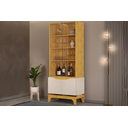 Ver imagem 1 de Cristaleira Nice Cedro/off White - Dj