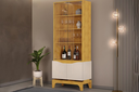 Ver imagem 1 de Cristaleira Nice Cedro/off White - Dj