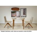Ver imagem 6 de Mesa Jantar Redonda Luara Off White e Amêndoa 110cm - 68323