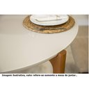 Ver imagem 4 de Mesa Jantar Redonda Luara Off White e Amêndoa 110cm - 68323