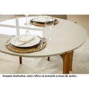 Ver imagem 3 de Mesa Jantar Redonda Luara Off White e Amêndoa 110cm - 68323