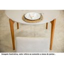Ver imagem 5 de Mesa Jantar Redonda Luara Off White e Amêndoa 110cm - 68323