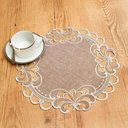 Ver imagem 1 de Kit Sousplat 2 Peças Redondo 38cm Rechilie - Catran Grafite