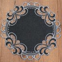 Ver imagem 2 de Kit Sousplat 2 Peças Redondo 38cm Rechilie - Catran Grafite