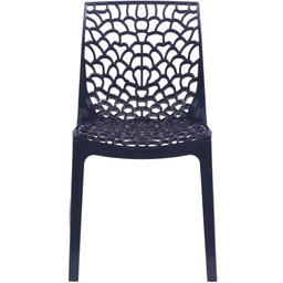Kit 4 Cadeiras Gruvyer Design Cozinha Sala de Estar Jantar - Preto - 3