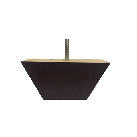 Pé Retangular Imbuia Sofás 6cm Altura 12cm Kit 08 Pezinhos