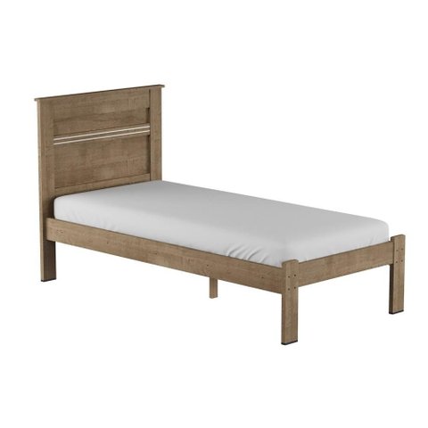 Cama Solteiro Dallas Ii Tebarrot Móveis Carvalho 88 Cm Quarto