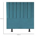 Ver imagem 3 de Cabeceira Estofada Cama Box Casal 140 Cm Mavie Suede:azul Turquesa
