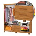Ver imagem 5 de Guarda-roupa Solteiro Aurora 6 Portas 2 Gavetas 22116 Cinamomo - Carioca Móveis