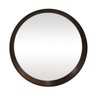 Espelho Redondo em Madeira Escura Amalfi 33 x 33 - 1