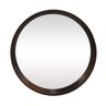 Espelho Redondo em Madeira Escura Amalfi 33 x 33 - 2