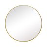 Espelho Redondo em Resina Dourado Sófia G 51 x 51 - 3