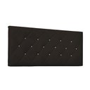 Ver imagem 1 de Cabeceira Painel Tânia King 195cm Corino Marrom