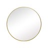 Espelho Redondo em Resina Dourado Sófia M 41 x 41 - 3