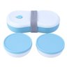 Porta Lanche Silicone Azul com 2 Potes 380ml - A/baby - 2