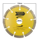 Ver imagem 3 de Disco de Corte Serra Circular Madeira 24 Dentes + Disco Corte Diamantado Segmentado + Disco Corte Me