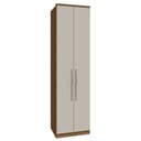 Ver imagem 1 de Guarda Roupa Modulado 02 Portas com Prateleiras 234cm Setiba - Jequitibá/Offwhite