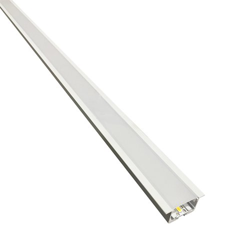 Perfil de Led de Embutir Save Energy Lls Flex Ii 3 Metros com Led 3000k Luz Amarela Branco