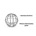 Ver imagem 5 de Globo Aramado Decoração em Ferro Design Moderno