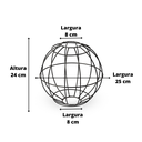 Ver imagem 4 de Globo Aramado Decoração em Ferro Design Moderno