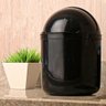 Kit Lixeira 4l Capacete e Dispenser de Detergente Porta Esponja Preto - 8