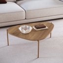 Ver imagem 1 de Mesa de Centro Orgânica 77cm Pé de Metal 28014 Artesano