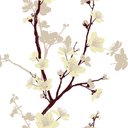 Ver imagem 2 de Papel de Parede Adesivo Floral Flor Bege 160 - 2,5m