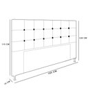 Ver imagem 2 de Cabeceira Cama Box King 195cm Suede Grafite