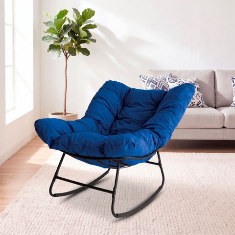 Cadeira Poltrona de Balanço Nut Chair Acquablock Sala Quarto