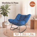 Ver imagem 4 de Cadeira Poltrona de Balanço Nut Chair Acquablock Sala Quarto