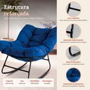 Ver imagem 3 de Cadeira Poltrona de Balanço Nut Chair Acquablock Sala Quarto