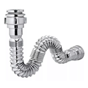 Ver imagem 1 de Sifão Extensível Sanfonado Flexível Pvc Cromado até 70cm Cozinha Pia Banheiro Tanque Universal