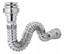 Ver imagem 1 de Sifão Extensível Sanfonado Flexível Pvc Cromado até 70cm Cozinha Pia Banheiro Tanque Universal