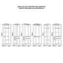 Ver imagem 2 de Guarda Roupa Closet Modulado Crpro-CLO009 6 Gavetas 20 Prateleiras MDP 320cm Branco