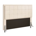 Ver imagem 2 de Cabeceira Casal Queen Cama Box 160cm para Quarto Onix Suede Bege M11 - D'Rossi