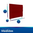 Ver imagem 6 de Cabeceira Estofada com Capitonê para Cama de Casal 140 Mirage Suede