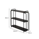 Ver imagem 3 de Aparador Orla em Metal Design Minimalista com 3 Prateleiras para Decoração