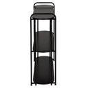 Ver imagem 6 de Aparador Orla em Metal Design Minimalista com 3 Prateleiras para Decoração Preto