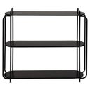 Ver imagem 2 de Aparador Orla em Metal Design Minimalista com 3 Prateleiras para Decoração Preto