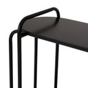 Ver imagem 4 de Aparador Orla em Metal Design Minimalista com 3 Prateleiras para Decoração Preto