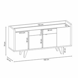 Sala de Jantar com Buffet Aparador Intense e Espelho Verde Pistache/freijó - Pr Móveis - 4 Sala de Jantar com Buffet Aparador Intense e Espelho Verde Pistache/freijó - Pr Móveis - 4